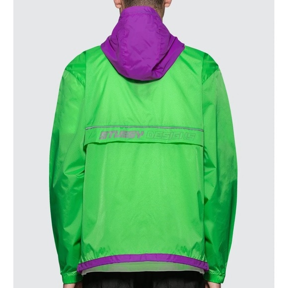 🔥🔥STUSSY - HONEY COMB HOODED WINDBREAKER JACKET🔥🔥 - Picture 9 of 10